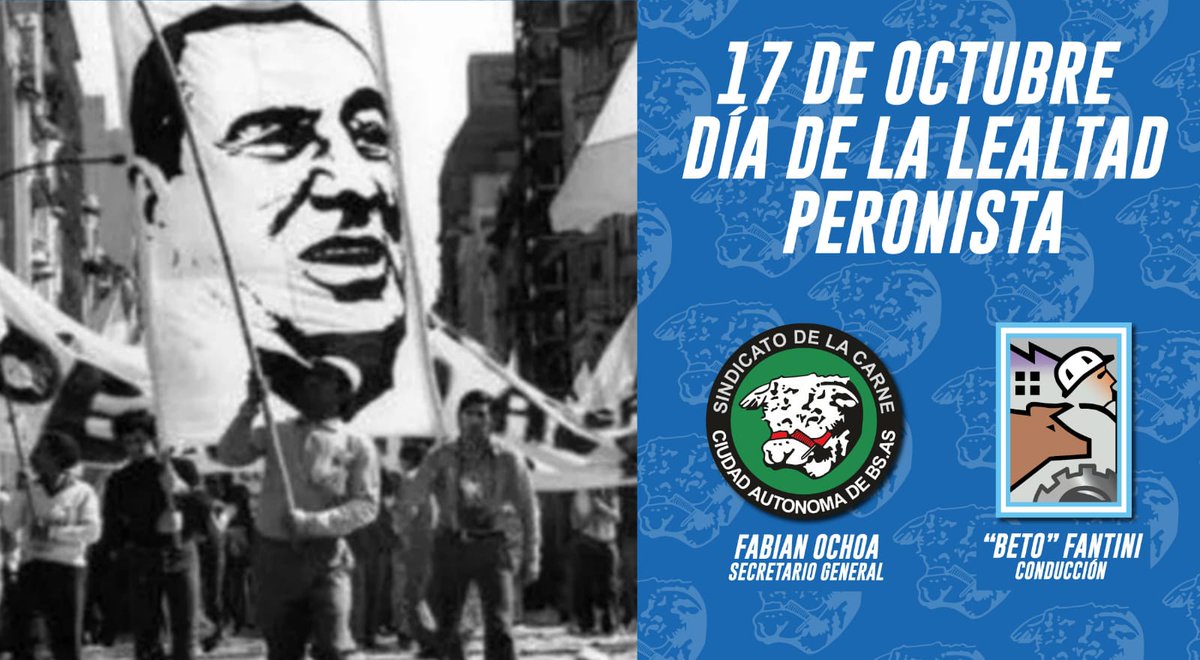 ✌️ DÍA DE LA LEALTAD PERONISTA ✌️

En el día de hoy, las y los peronistas celebramos el #DíaDeLaLealtad recordando el 17 de octubre de 1945, cuando el Pueblo decidió ser artífice de su destino y cambió la historia a partir de la conducción de Juan Domingo Perón.
#17DeOctubre