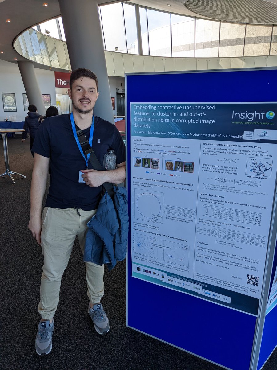 I just presented my latest work on computer vision in the presence of label noise to the Insight Smart Surrounding showcase #InsightSSS22 <a href="/DCU/">Dublin City University</a>. A research collaboration between by <a href="/VistaMilk/">VistaMilk Research Ireland Centre</a> and <a href="/insight_centre/">Insight Research Ireland Centre</a> @scienceirel. Great to see everyone in person !