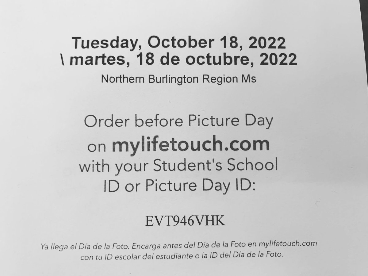 nbc_msprincipal's tweet photo. On the outside chance the information for how to order school pictures did not make it home…. Picture Day in the middle school is tomorrow (10/18). #nbnation https://t.co/jpBRRF6NbU