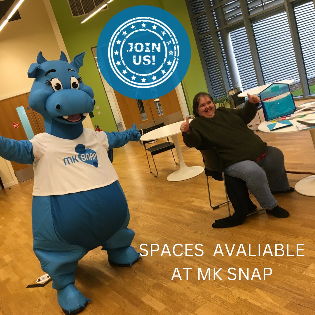 mksnap's tweet photo. 💙Spaces at MK SNAP💙
Do you know anyone that would benefit from our services here at MK SNAP?👍
We have spaces available; please contact us at info@mksnap.org to book a tour or for more info😊
#mksnap #adultswithlearningdisabilities #adultswithdisability #adultswithdisabilities https://t.co/mhfPRDy5u6