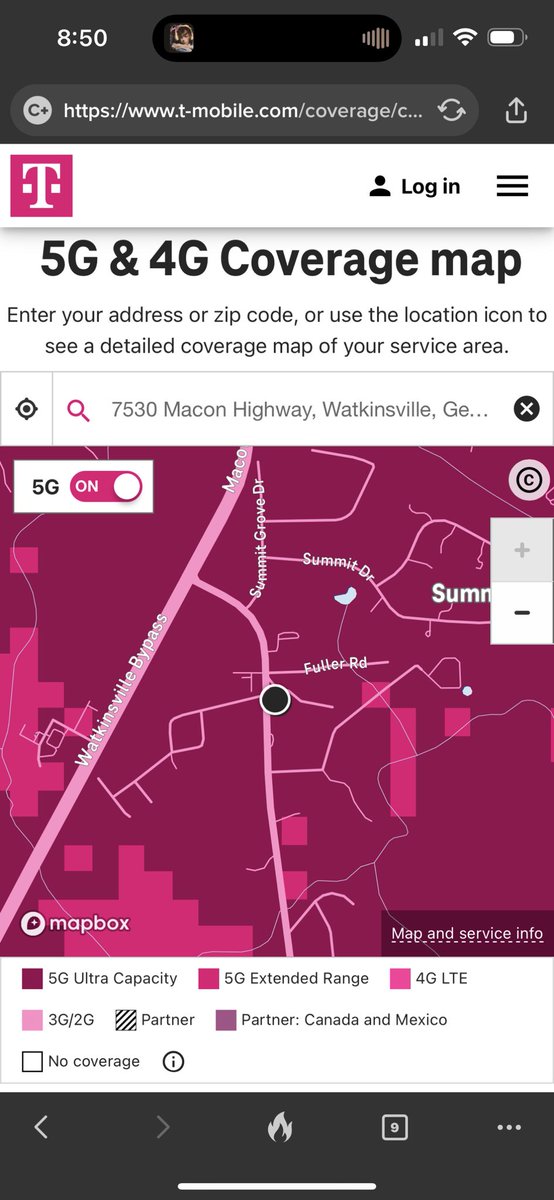 gungazoo's tweet photo. @TMobileHelp  This is the 2nd time in about 3 weeks I’ve had to ask this question. I was at this location today. You say it has “5G Ultra Capacity” and yet there was a single bar of LTE. Are your maps COMPLETELY unreliable? https://t.co/s8UvvIdOXR