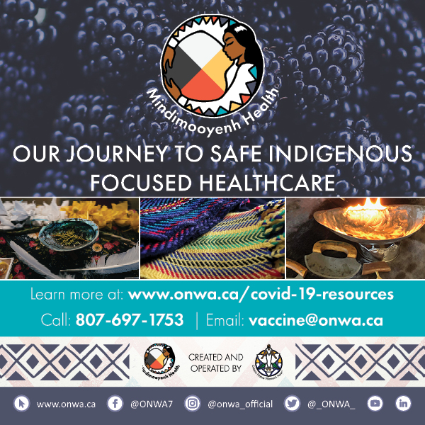 _ONWA_'s tweet photo. #Mindimooyenh Health Clinic
OUR JOURNEY TO SAFE INDIGENOUS FOCUSED HEALTHCARE

#COVID19 vaccines, boosters, &amp; #fluShots available

Learn more at: https://t.co/wkS6gL520a
Call: 807-697-1753
Email: vaccine@onwa.ca https://t.co/nZLKaQs9C1