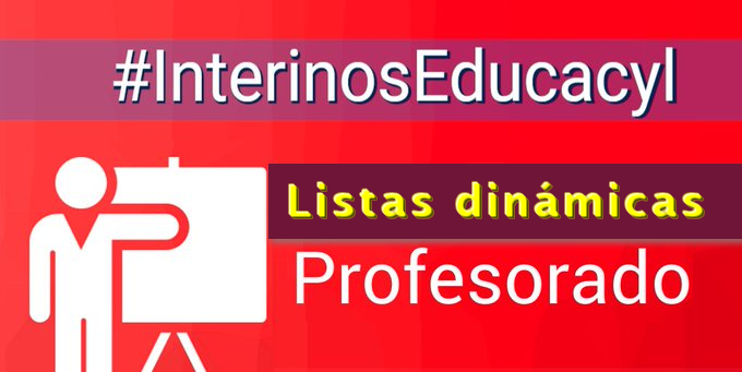 educacyl's tweet photo. #Interinos. #Listas extraordinarias dinámicas. Curso 22/23. Solicitudes de octubre. Listados de admitidos y excluidos

#ProfesoradoCYL

https://t.co/RA2mhqh1Zj https://t.co/U0WQmhw3V9