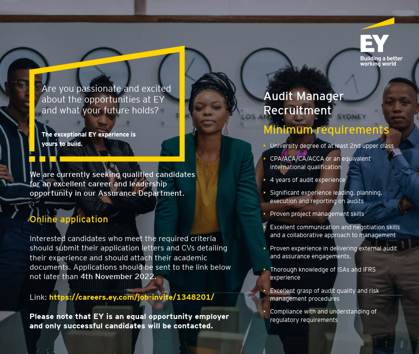 SandraBatte2's tweet photo. Join us for an exciting career at EY https://t.co/u4KRk6WD6w