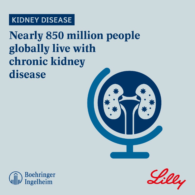 Boehringer's tweet photo. #NEWS: Full results from EMPA-KIDNEY, @Oxford_NDPH’s Phase III Chronic Kidney Disease trial, will be presented at @ASNKidney on 4 November during #KidneyWeek together with us and @LillyDiabetes.