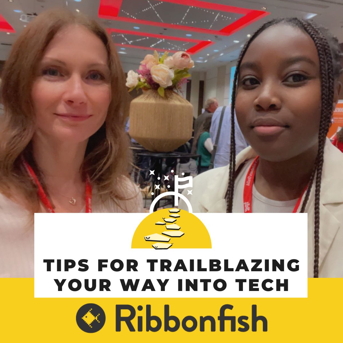 RibbonfishTeam's tweet photo. Did you know that ANYONE can successfully trail-blaze their way into a tech career! - Trust us, our team know this from personal experience! 

Our latest blog post takes a look. 

Read it here: https://t.co/nD1rhxez4m https://t.co/W7tmMFoxLk