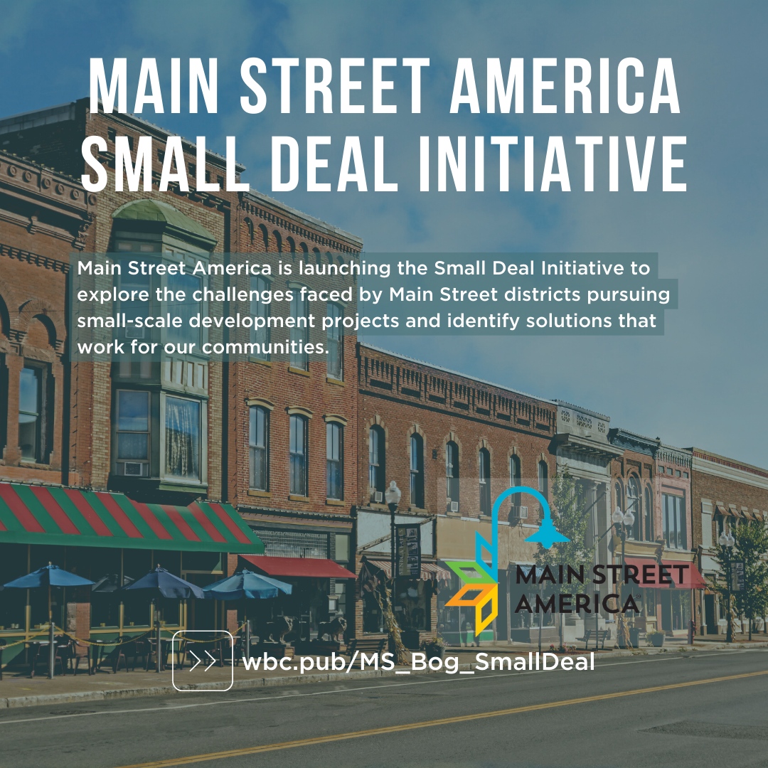 Wyo Business Council (@wyobizcouncil) on Twitter photo Small-scale development projects on #MainStreets face unique challenges that often are not met with traditional banking structures.
To meet these needs, Main Street America launched the Small Deal Initiative to explore the challenges & identify soluti...
wbc.pub/MS_Blog_SmallD… Small-scale development projects on #MainStreets face unique challenges that often are not met with traditional banking structures.
To meet these needs, Main Street America launched the Small Deal Initiative to explore the challenges & identify soluti...
wbc.pub/MS_Blog_SmallD…