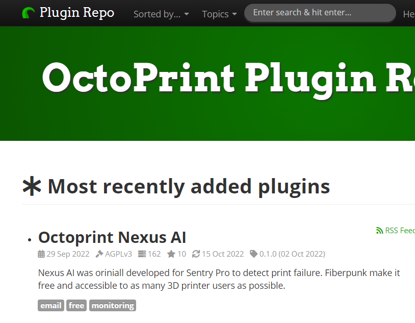 Nexus AI is now officially available on the @OctoPrint Plugin Repository :
plugins.octoprint.org/plugins/nexus_…

Learn more about Nexus AI here:
fiber-punk.com/pages/nexusai

#3dprinting