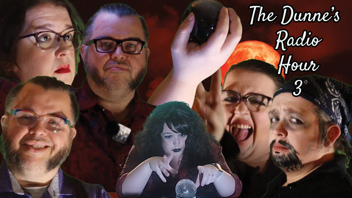 DunneCast's tweet photo. Today!  The Dunne's Radio Hour: an Earth Shattering Kaboom!  Our Halloween special.  Look for us at Noon Today! https://t.co/VvNN0jEIpZ