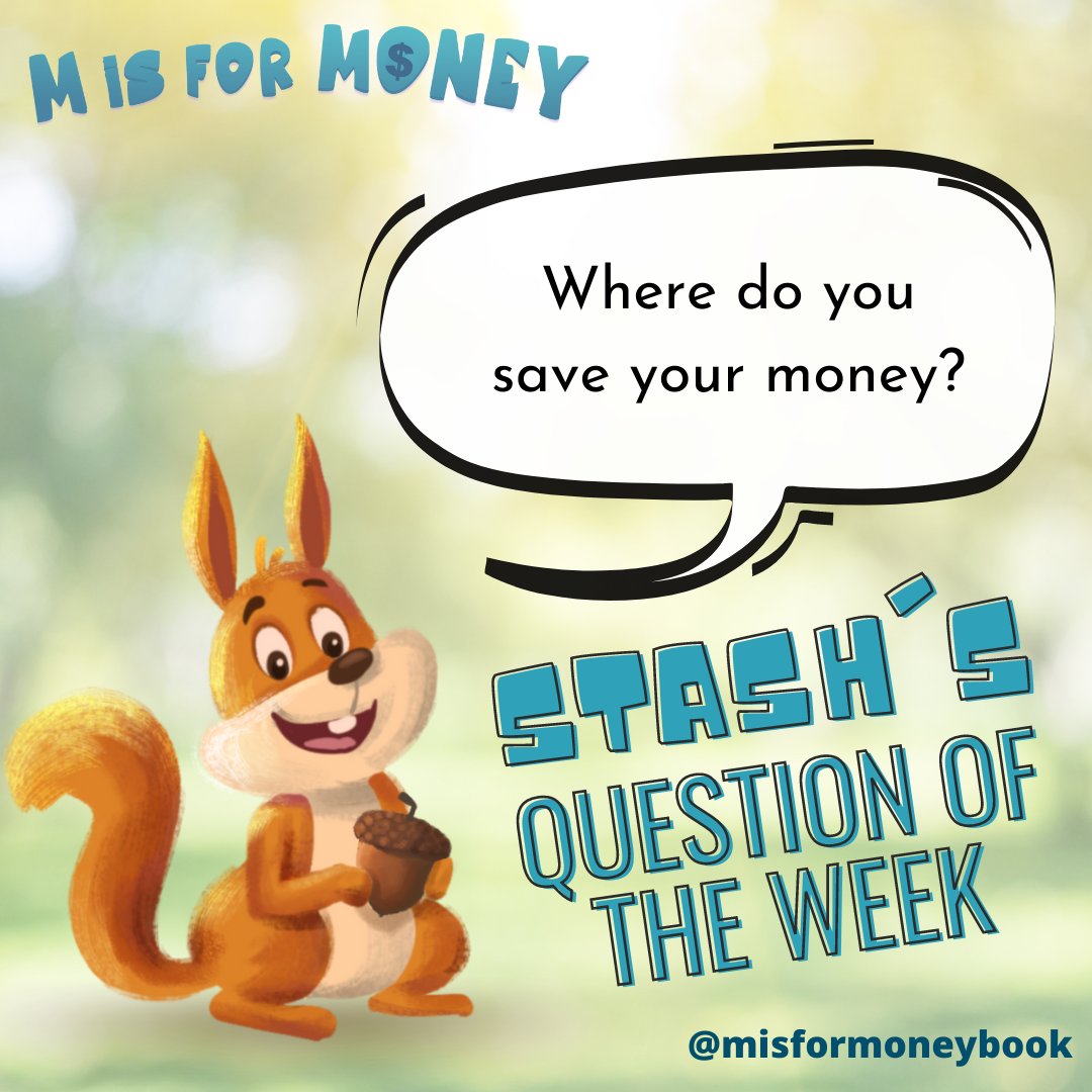 I thought this week we could share different places you save your money. There's plenty of places other than savings accounts!

Let us know in the comments below. 

#misformoneybook #financeforkids #childrensbookauthor #teachingkids #finlit #moneylessons #moneylessonsforkids