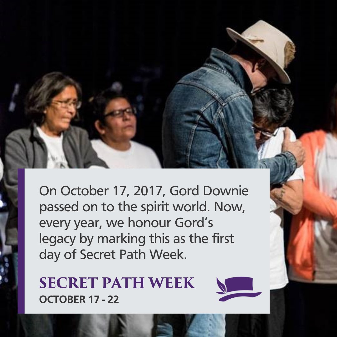 Gord asked all people in Canada to look at the state of Indigenous and non-Indigenous relations in this country and to “Do Something” to change them for the better. Secret Path Week is a national movement that commemorates the legacies of Gord and Chanie. downiewenjack.ca/our-work/secre…