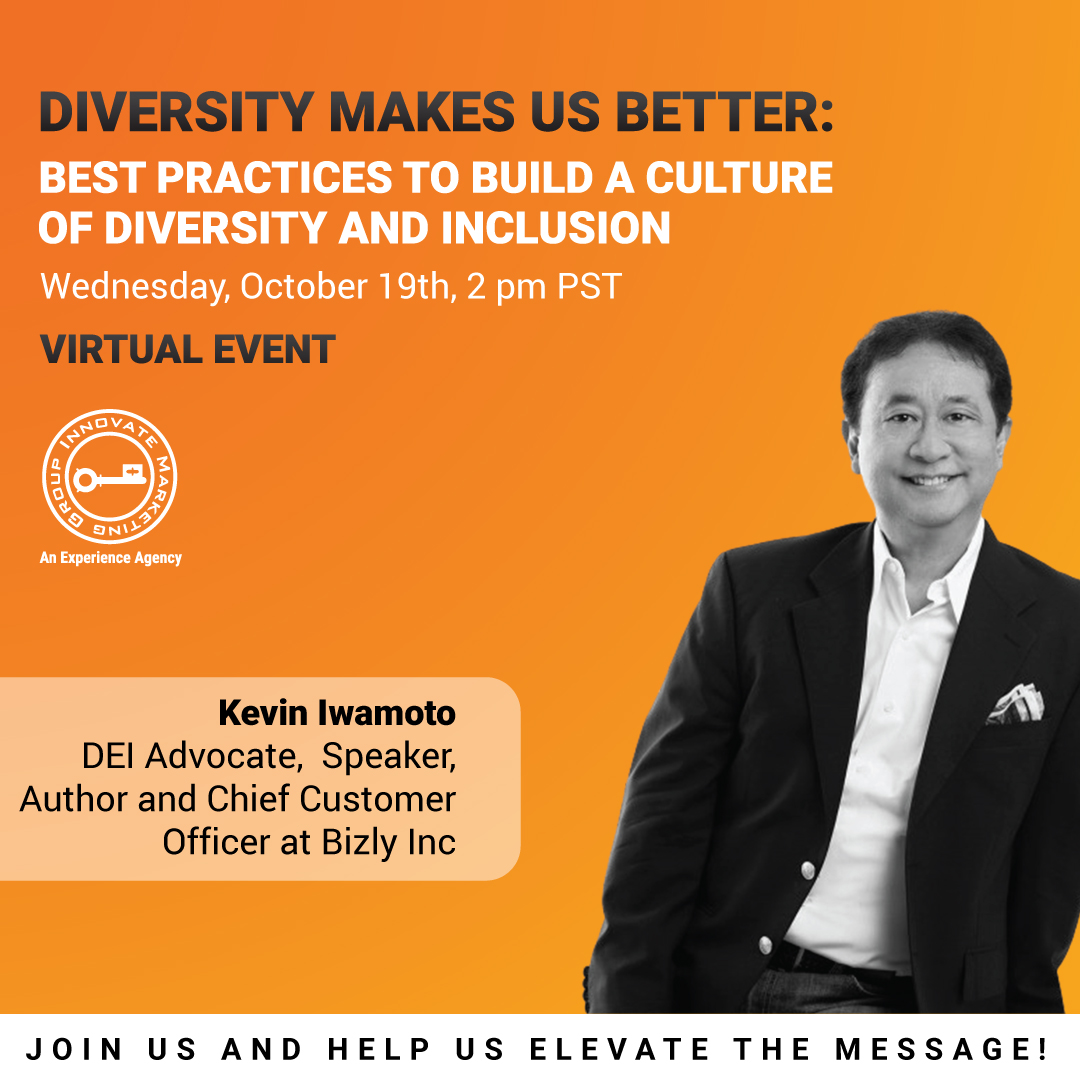 I’m excited to be a part of “Diversity Makes Us Better” a virtual event w-Innovate Marketing Group! Join us on Oct. 19 &amp; learn more about DEI best practices. Click the link to register! bit.ly/3C9oGj0 #eventprofs #MPI #GBTA #Bizly #APIeventprofs <a href="/innovatemkg/">Innovate Marketing Group</a>