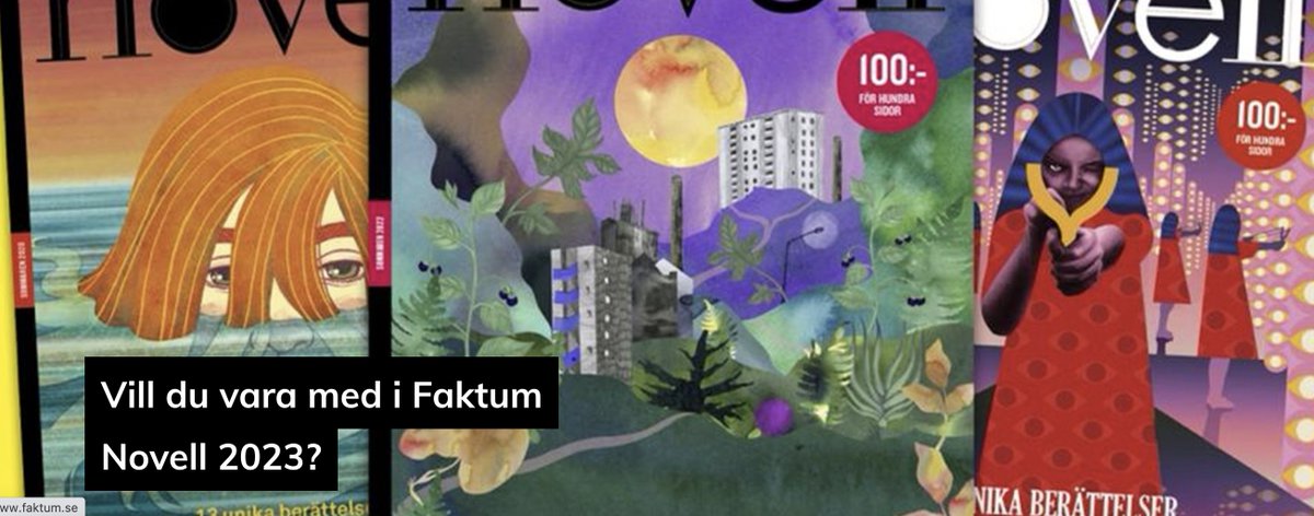 Sluta skriv för byrålådan. Publicera dig i en bättre miljö. Skicka in din novell till Faktum Novell 2023. faktum.se/tidningen/nyhe…