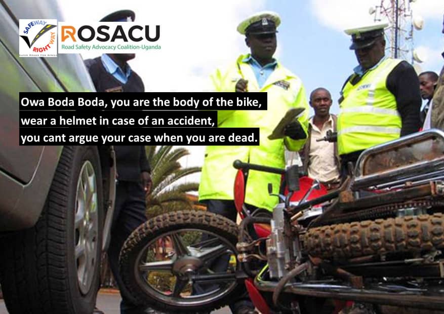 Helmets protect passengers and riders from death during road crashes. You need them for both short and long distances.  Look out for our findings on helmet usage in Uganda tomorrow 18th Oct. #RoadSafetyUG
#ROSACU #SafeHelmetsUganda.