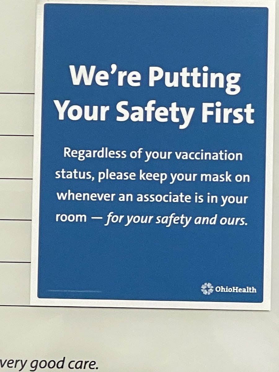 ReeeeeAllie7's tweet photo. At the ER.
Wear a mask vaxxed or unvaxxed
If the vaccines worked then why masks? If the vaccines don’t make difference then why are mandated still in place?
HOW MUCH LONGER ARE WE DOING THIS BULLSH*T?
#makemasksoptional https://t.co/1C95uu3gDh