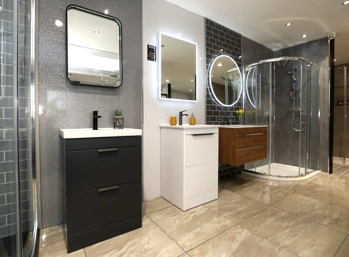 HomefitLTD's tweet photo. 𝗡𝗘𝗪 𝗦𝗛𝗢𝗪𝗥𝗢𝗢𝗠 l Our state of the art all-new Bathroom Showroom is 𝗡𝗼𝘄 𝗢𝗽𝗲𝗻 at our Hannahstown Hill branch. From Baths to Showers to Vanity Units to Toilets to Taps to PVC and much, much more  we have it covered at Homefit. Call in for a browse. https://t.co/YBHz24GGdI