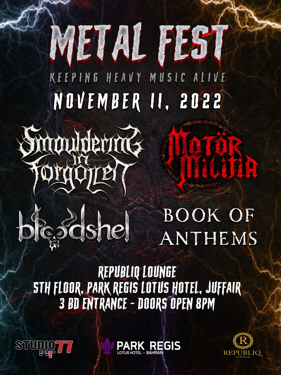 SIFOfficial's tweet photo. Another one for our metalheads in Bahrain. https://t.co/gv2npSSWcU