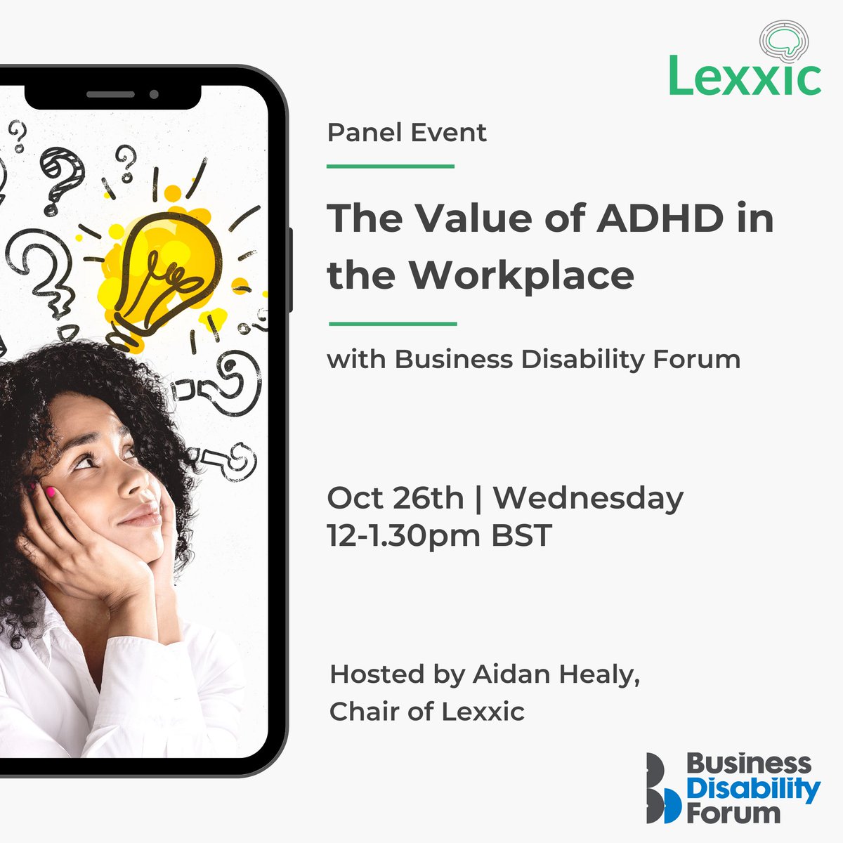 LexxicLtd's tweet photo. In celebration of ADHD Awareness Month, we're excited to be partnering with the Business Disability Forum for a special event focusing on ADHD in the workplace.
Register now: https://t.co/xM0p8lRqbe
#ADHDAwareness #ADHDAwarenessMonth #ADHDMonth #Neurodiversity #Inclusion https://t.co/3RHXXr0ewe