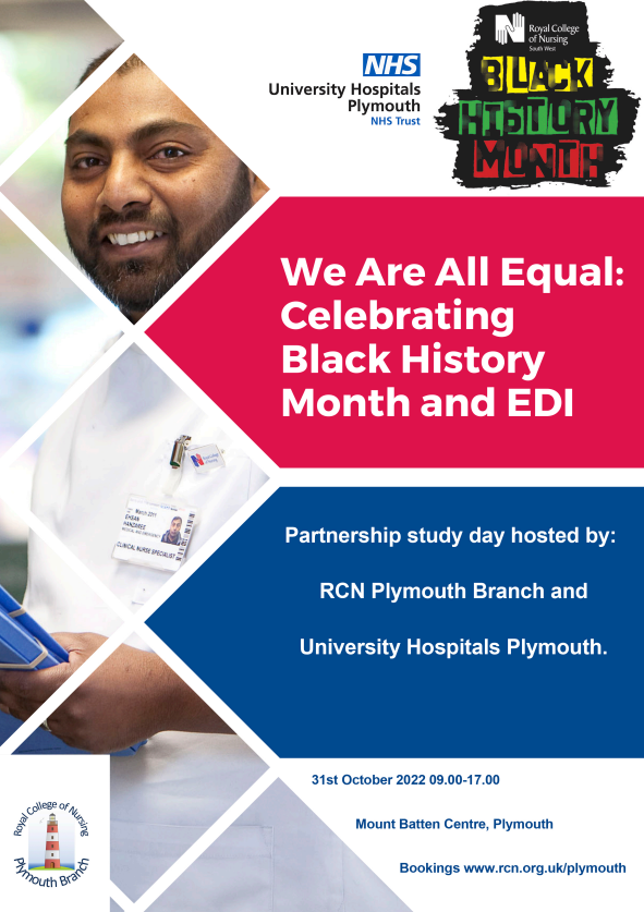 This Study day hosted by <a href="/UHP_NHS/">University Hospitals Plymouth NHS Trust</a> and <a href="/RCNPlymouth/">RCN Plymouth Branch</a> is taking place on 31st October. To book your place please visit rcn.org.uk/news-and-event…. For non-members, please call 02920 546 460 and quote the event number 3595 to book.