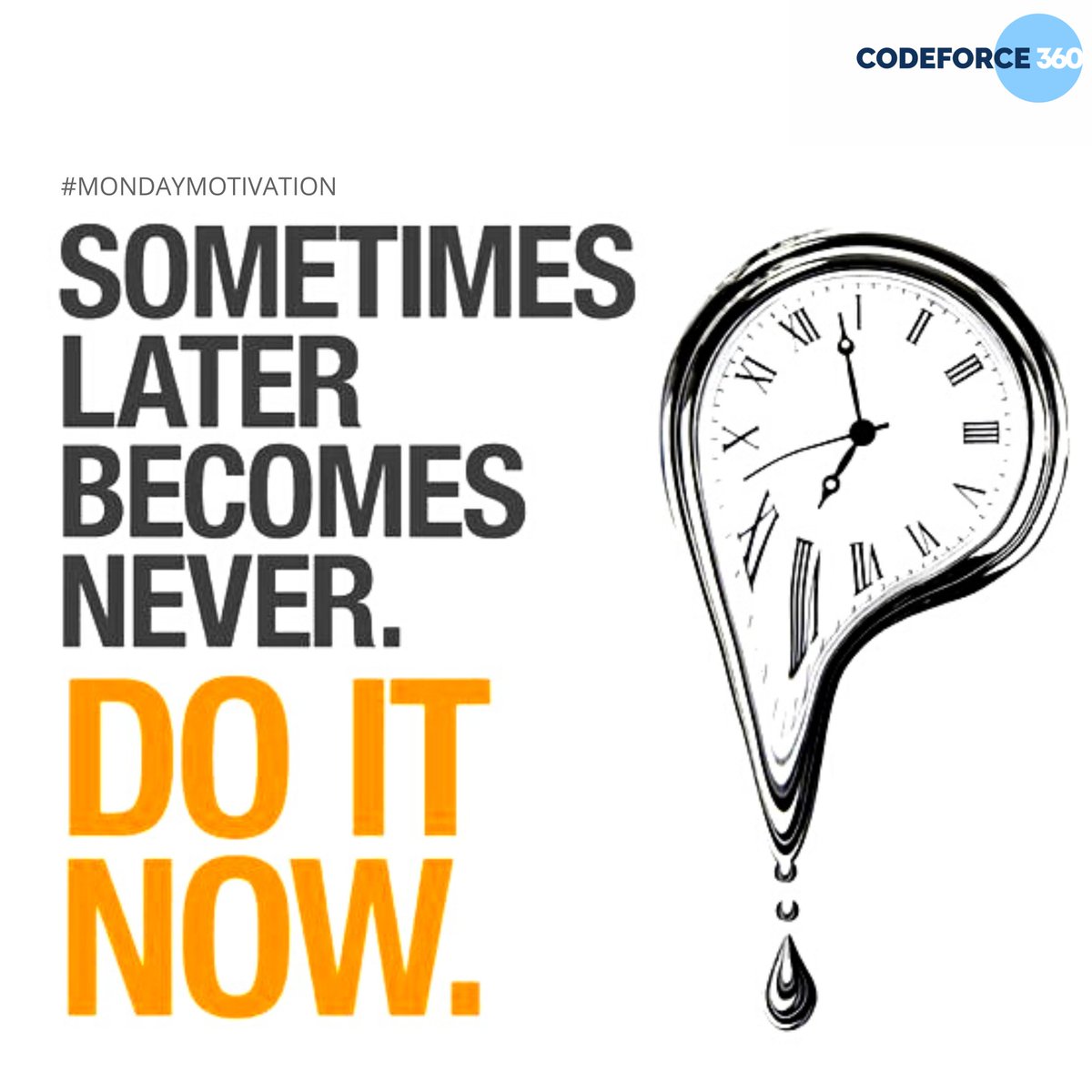 Codeforce3's tweet image. Just one small positive thought in the morning can change your whole day. – Dalai Lama
#teamcodeforce #CodeForce360 #motivationalquotes
#WeAreHiring #staffing #recruitment #teamworkmakesthedreamwork
#jobsintech #motivation #MondayMotivation