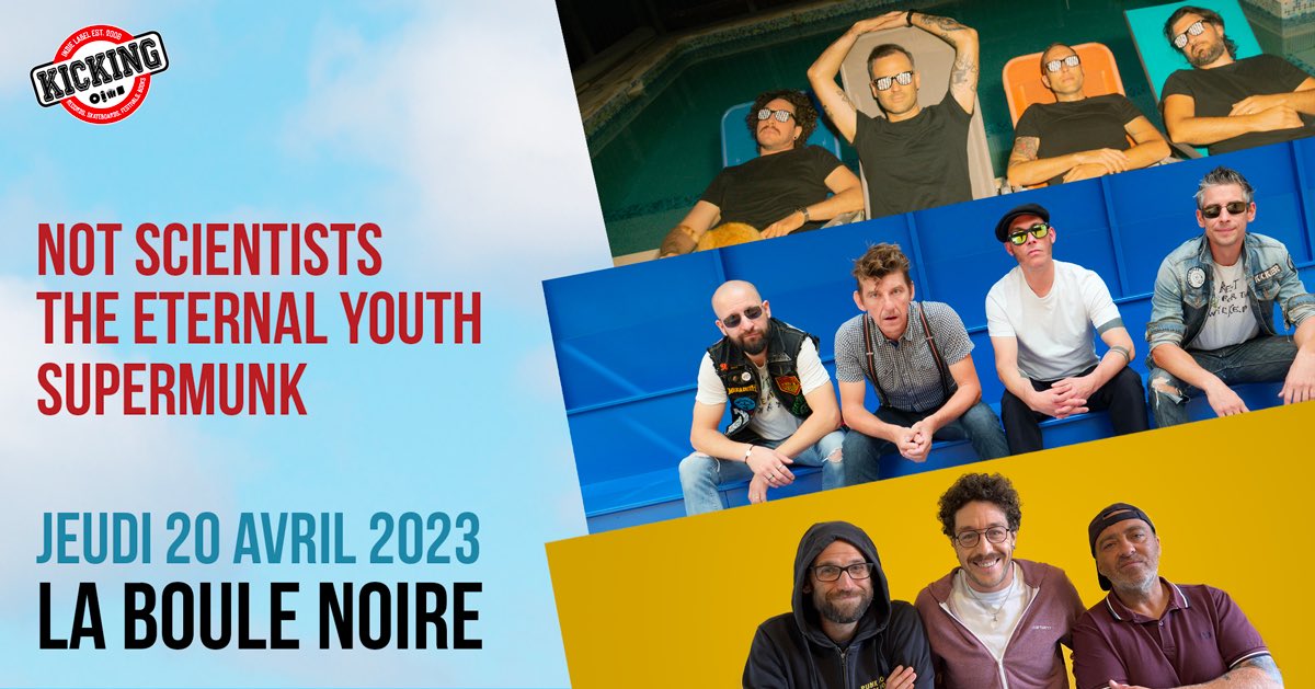 Not_Scientists's tweet photo. PARIS @Laboulenoire JEUDI 20 AVRIL ⚡️🕶️⚡️+ #SUPERMUNK + #THEETERNALYOUTH⚡️🕶️⚡️
#notscientists #paris #touring #staringatthesun #likegidswefeast https://t.co/hSyFzS6qL7