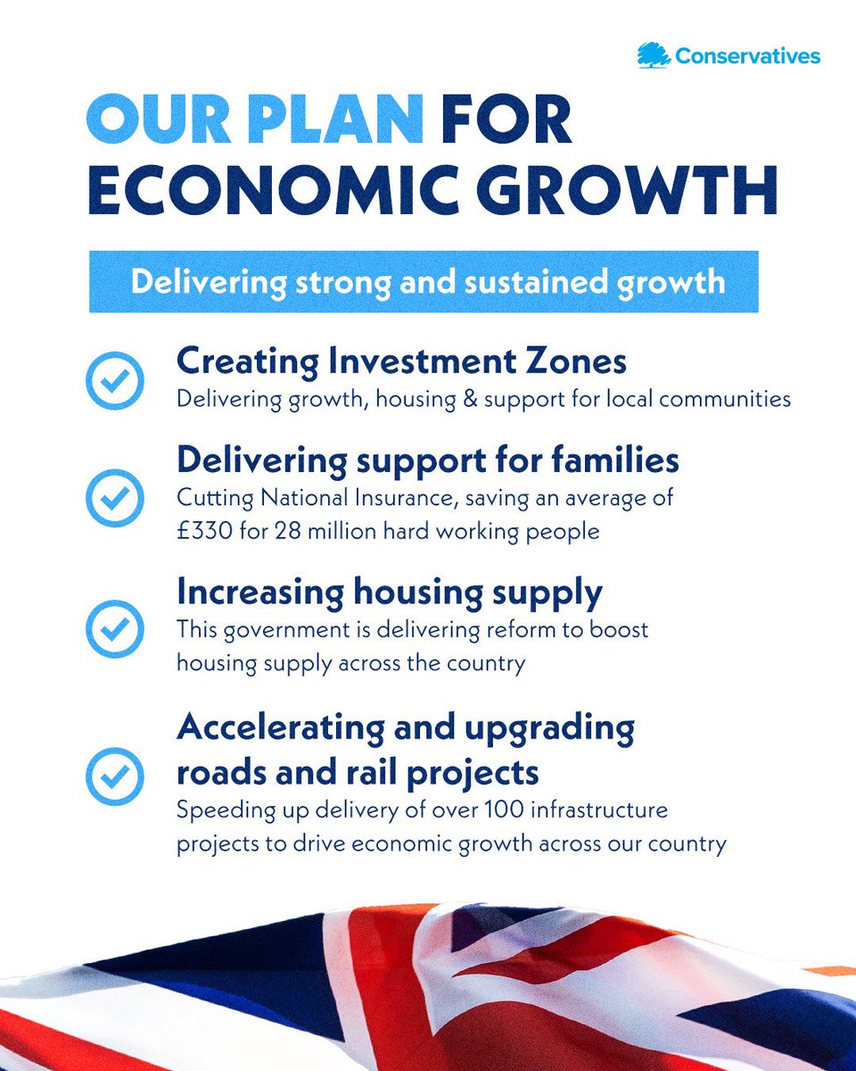 This government is absolutely committed to going for growth, whilst ensuring that economy remains stable. It’s the only way we’re going to deliver a better future for people across the country 👇