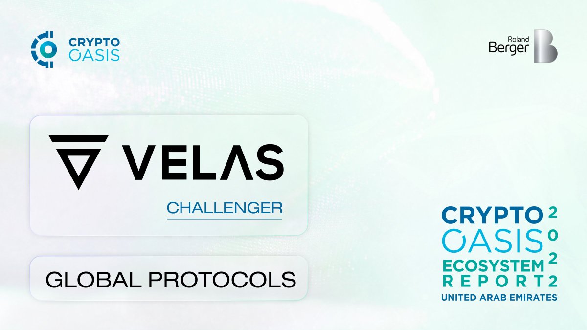 ⚡️Exciting news! 
VELAS has been featured in the new Crypto Oasis Ecosystem Report 2022 UAE.

📲Download the report: vlx.network/crypto-oasis-r…

#CryptoOasis is the fastest-growing #BlockchainEcosystem in the world that has been expanding at an unprecedented rate over the past year.