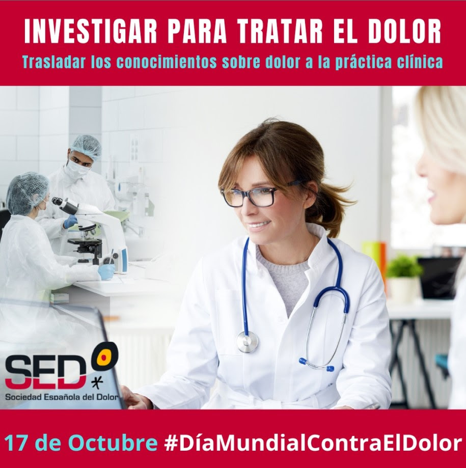 Hoy, 17 de octubre, es el #diamundialcontraeldolor 

Comparto el llamamiento de @seodolor para poner en valor la investigación y la transmisión de conocimientos sobre el dolor a la práctica clínica multidisciplinar.

#Dolor #DolorCrrónico #DolorAgudo #dolorneuropático