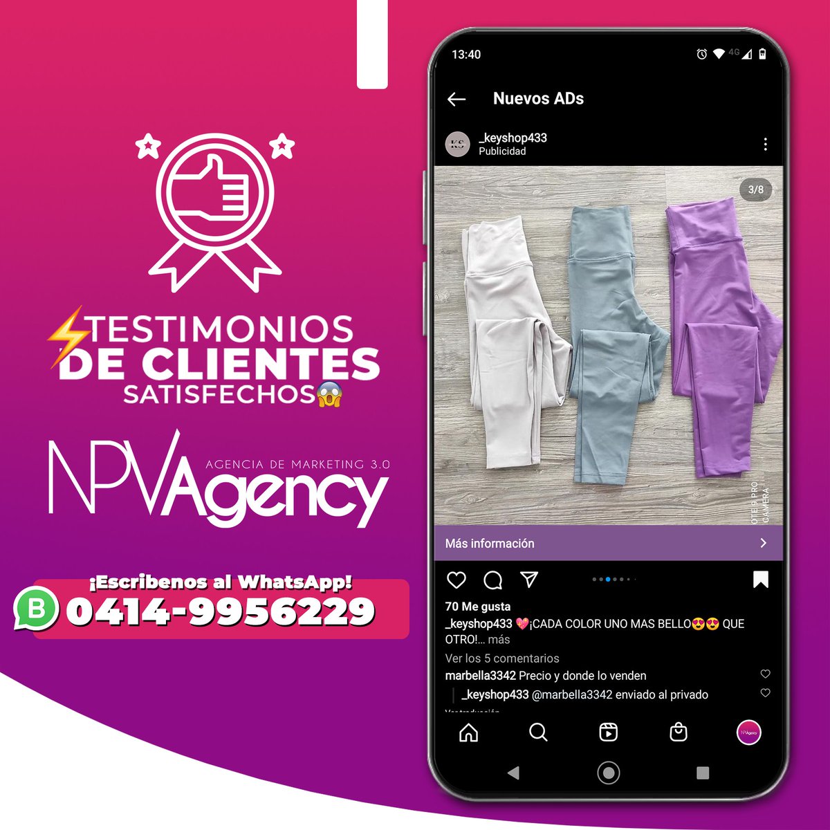 npvagency's tweet photo. 👉¡Visita en nuestras historias destacadas y conoce todos los testimonios de nuestros clientes satisfechos!😁⁣⁣⁣
⁣⁣⁣
✅¡Te Ayudamos a impulsar tu negocio, conseguir clientes y hacerlo crecer!.🚀 ⁣⁣⁣
⁣⁣⁣
📌Escríbenos al WhatsApp:⁣⁣⁣
📲0414-9956229✅ https://t.co/PpawcXqMgO
