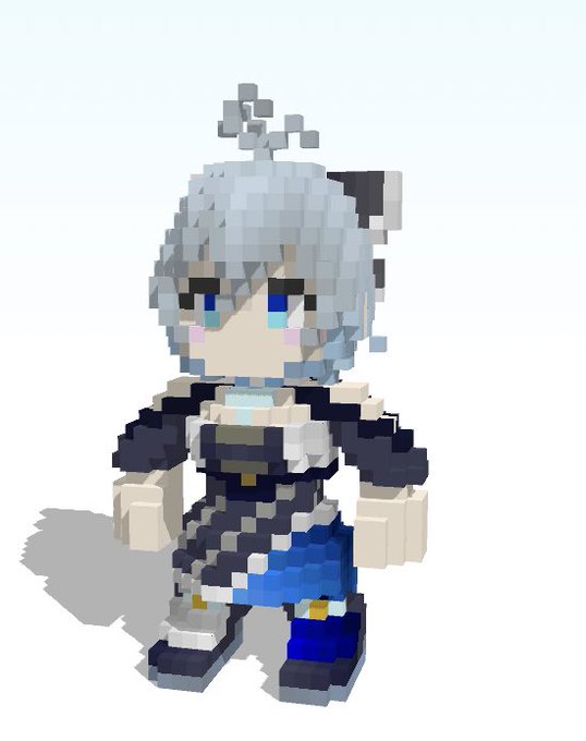秋衣装のシロちゃん※制作の都合により省いている箇所がありますすまん!!! #SiroArt #craftwarriors_share 