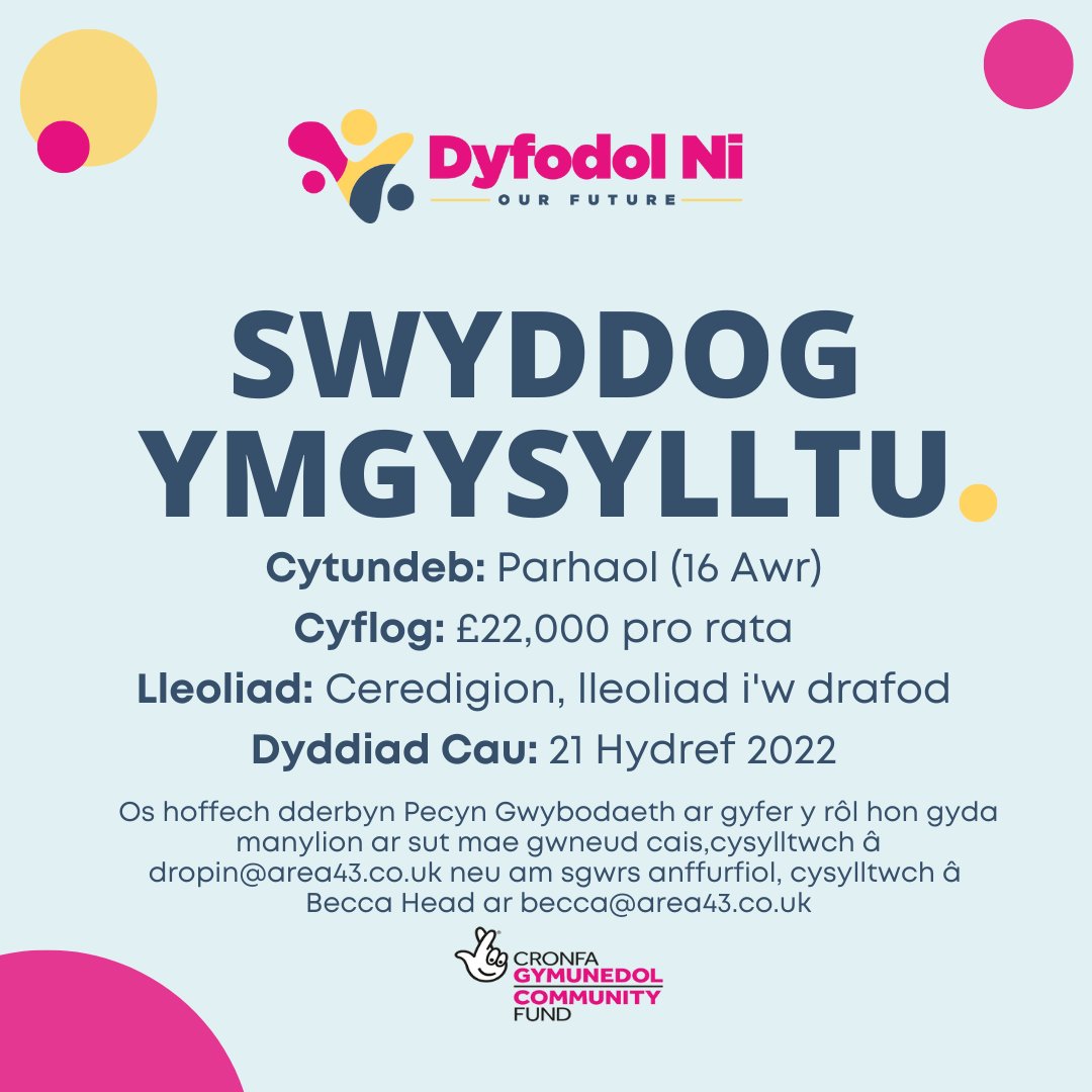 Dr Eva De Visscher (@evaevd) on Twitter photo Job alert! Work with young people to improve much-needed #mentalhealth support in #Ceredigion. 6-year project run by #area43 and <a href="/TNLComFundWales/">The National Lottery Community Fund Cymru</a> funded. <a href="/BenMLake/">Ben Lake AS/MP</a> <a href="/PenparcauForum/">Penparcau Forum</a> <a href="/DebraEeck/">DebraEECK</a> <a href="/abersm/">Aber Student Media</a> <a href="/CarlWorrall/">carl worrall</a> <a href="/MindCharity/">Mind</a> @UMaberSU <a href="/abercareers/">Aberystwyth University Careers Service</a> @chloegriffiths <a href="/Alan_yn_Aber/">Alan Chamberlain</a> Job alert! Work with young people to improve much-needed #mentalhealth support in #Ceredigion. 6-year project run by #area43 and <a href="/TNLComFundWales/">The National Lottery Community Fund Cymru</a> funded. <a href="/BenMLake/">Ben Lake AS/MP</a> <a href="/PenparcauForum/">Penparcau Forum</a> <a href="/DebraEeck/">DebraEECK</a> <a href="/abersm/">Aber Student Media</a> <a href="/CarlWorrall/">carl worrall</a> <a href="/MindCharity/">Mind</a> @UMaberSU <a href="/abercareers/">Aberystwyth University Careers Service</a> @chloegriffiths <a href="/Alan_yn_Aber/">Alan Chamberlain</a>
