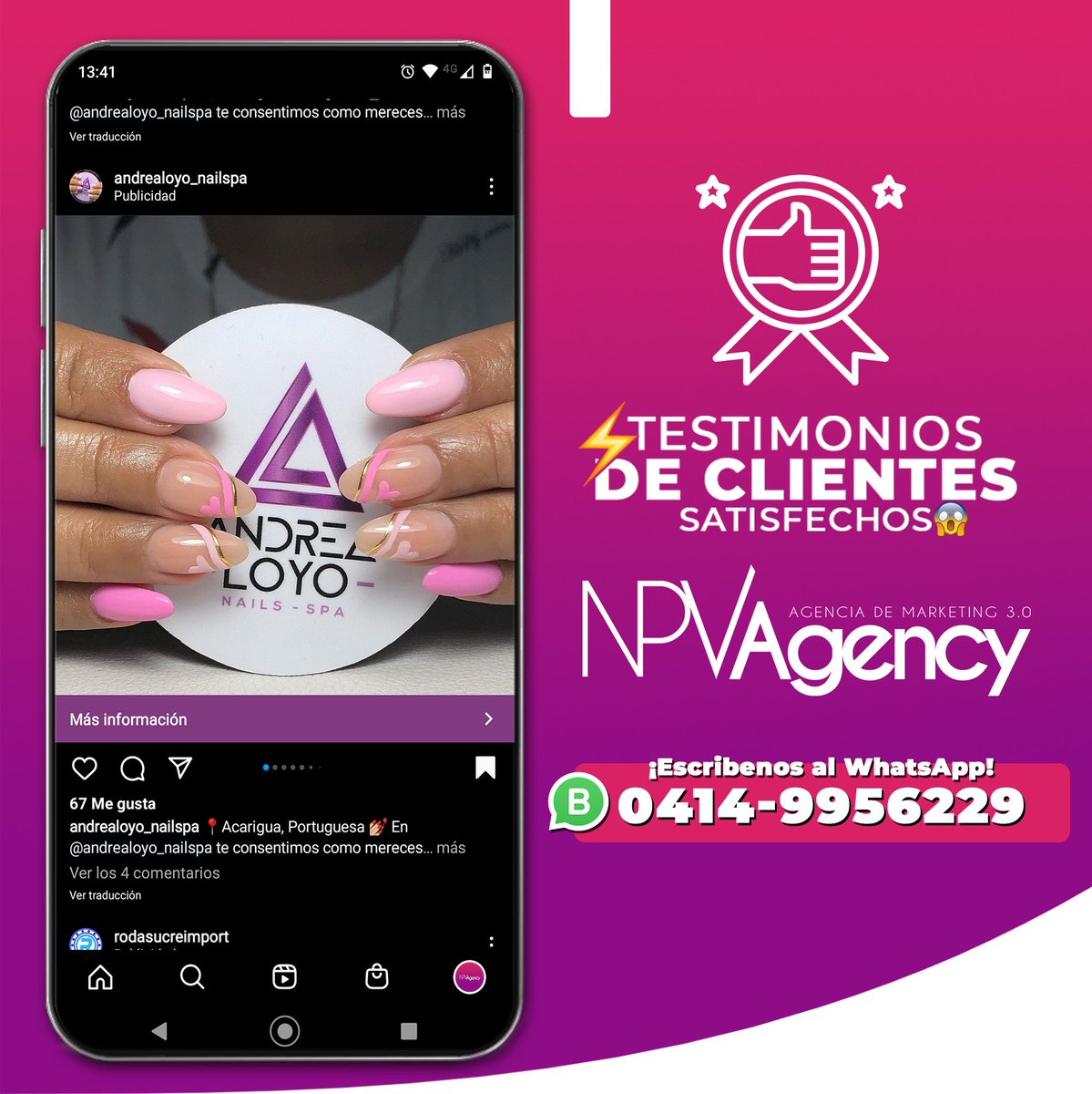 npvagency's tweet photo. 👉¡Visita en nuestras historias destacadas y conoce todos los testimonios de nuestros clientes satisfechos!😁⁣⁣⁣
⁣⁣⁣
✅¡Te Ayudamos a impulsar tu negocio, conseguir clientes y hacerlo crecer!.🚀 ⁣⁣⁣
⁣⁣⁣
📌Escríbenos al WhatsApp:⁣⁣⁣
📲0414-9956229✅ https://t.co/QTI4ngCxfU