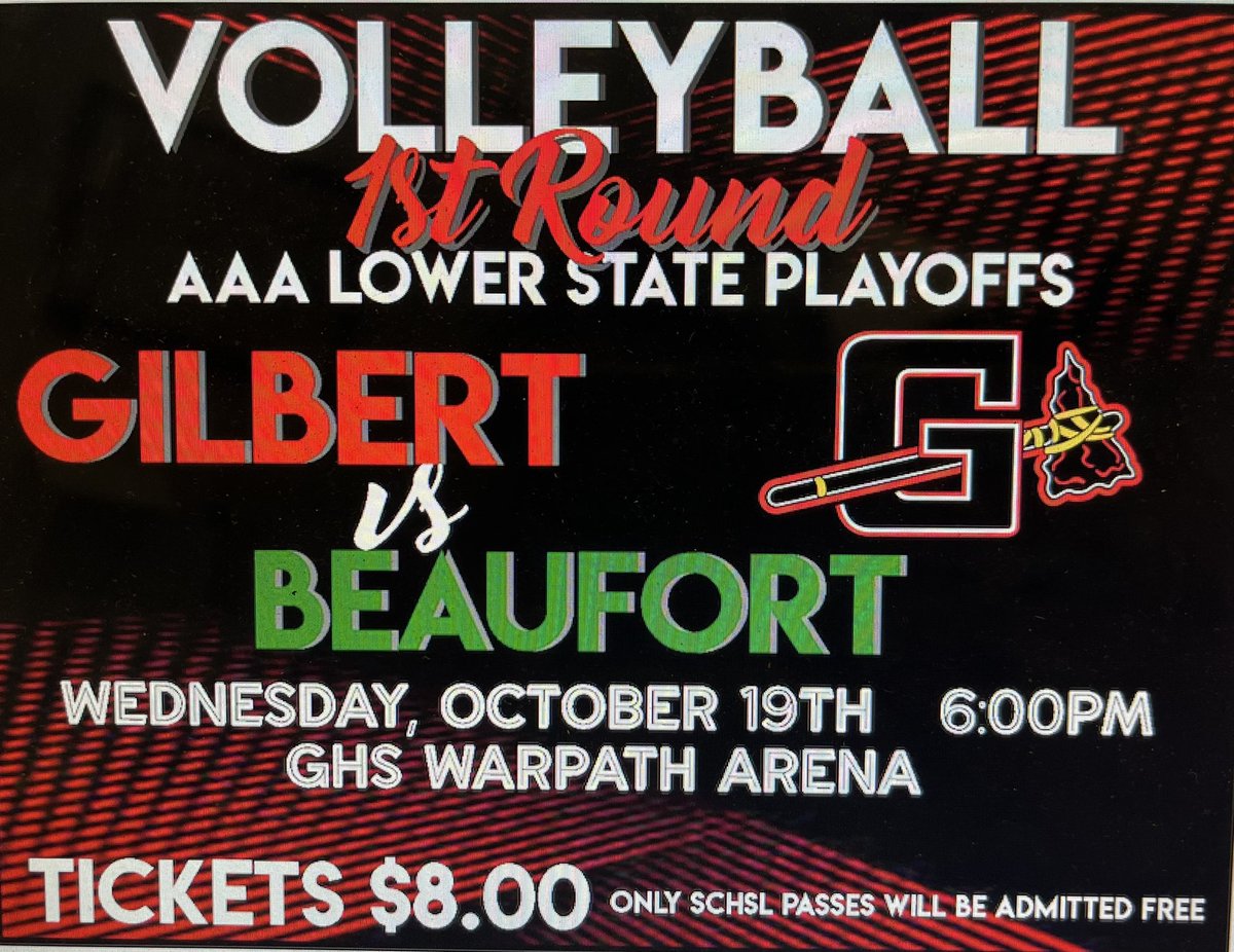 🗣🗣 Let’s go Indians fans!!  First round of playoffs at  GHS on Wednesday night!! Show up and show out for Lady Indians!! ❤️🏐🖤 #indianpride <a href="/jshealy1318/">Jackie Shealy</a>