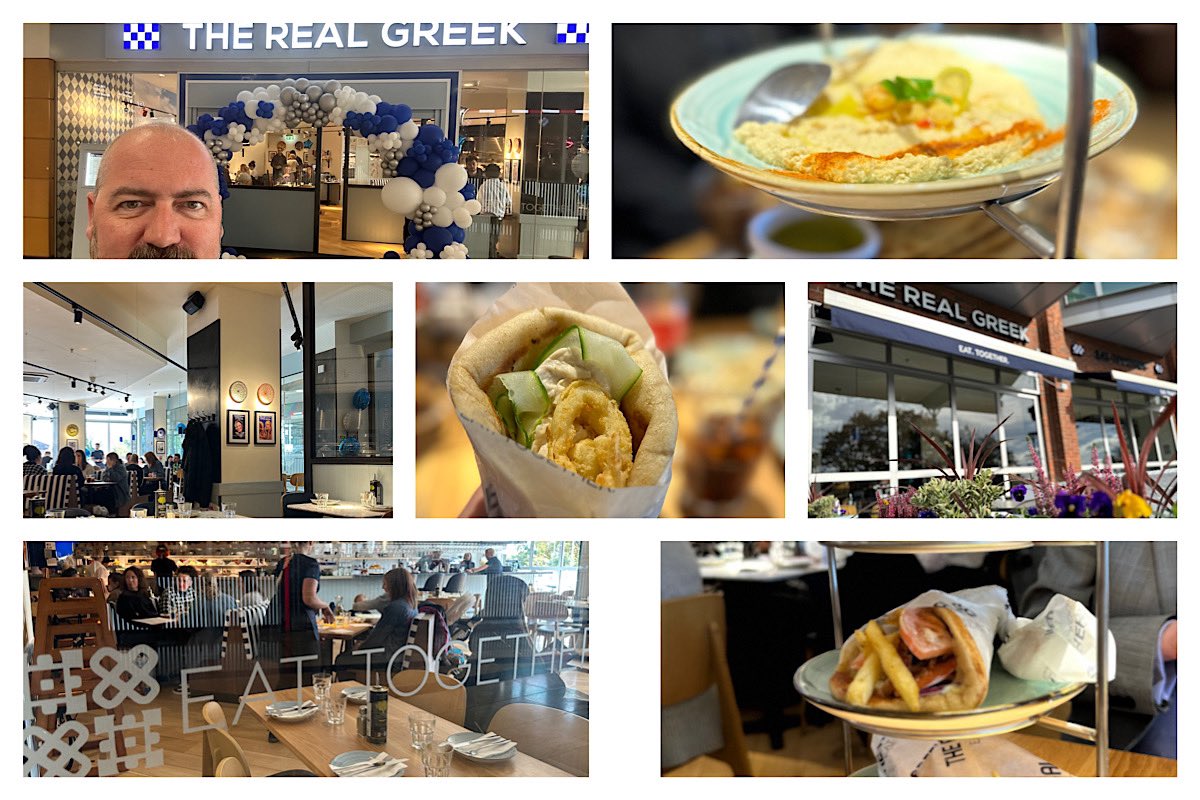 TonyElv's tweet photo. Open today! #TheRealGreek Solihull at @TouchwoodTweets. Excellent lunch and a lovely addition to the #Solihull dining scenes https://t.co/Ipm0VioyyX