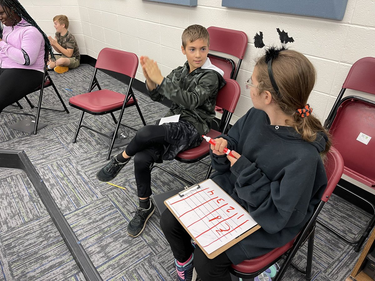 BUZZELLIMUSIC's tweet photo. Our 5th graders are working toward mastery by clapping and dictating their own rhythms!! Great job @MsSuzanneMurphy’s class!! https://t.co/XGnmI31BPt