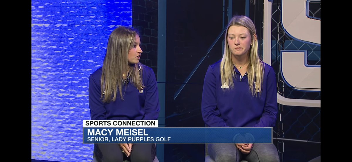 Wanted give @The_Sports_Web a big Thank You for having @macy_meisel and @hallie_jo1 on @wbkosports connection. Appreciate the highlight on @LadyPurplesGolf and @BgPurplesAth.