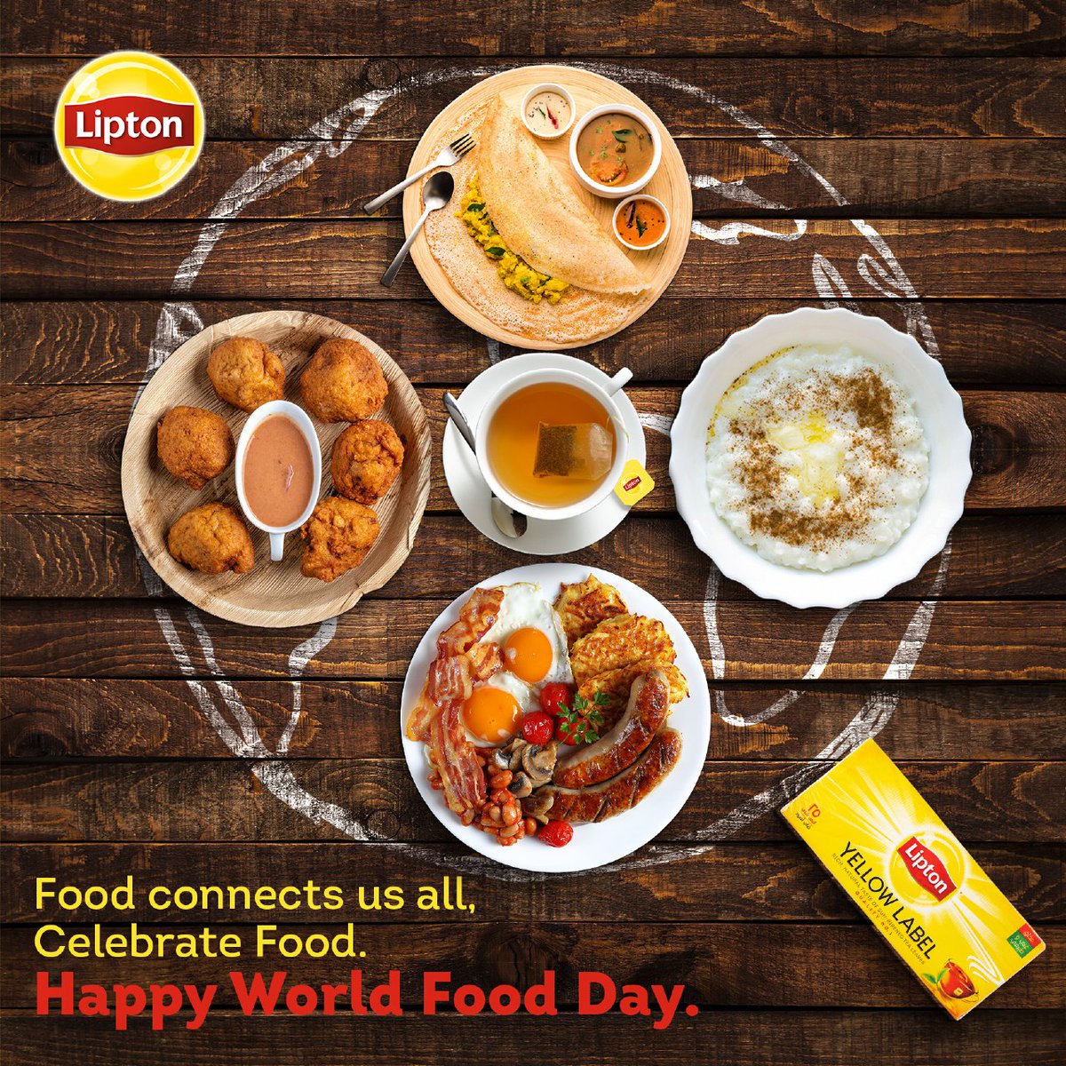 LiptonGhana's tweet photo. As we celebrated #WorldFoodDay yesterday
Let's all take note, Food is not only about nutrients and calories, It’s about sharing, honesty and identity.  Celebrate food, because that is the one thing that’s connects us all. 
Happy World Food day. 
#WorldFoodDay2022  

#YouMeTeaNow https://t.co/K8e9EaLdYb