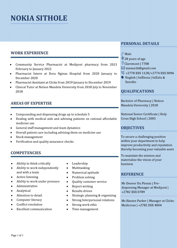 <a href="/ChrisExcel102/">ChrisExcel</a> DM to have your CV Revamped R60 ❤️