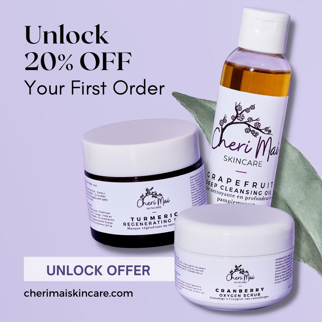 cherimaiskin's tweet photo. 🌸 Cheri Mai Skincare’s products are made entirely from botanicals and natural ingredients with the intent to give you a good feeling when touching your skin. 
 
👉 Unlock 20% OFF your first order!

🔗 https://t.co/blnYGA8iPP

#cherimaiskincare https://t.co/WAVUPwzC02