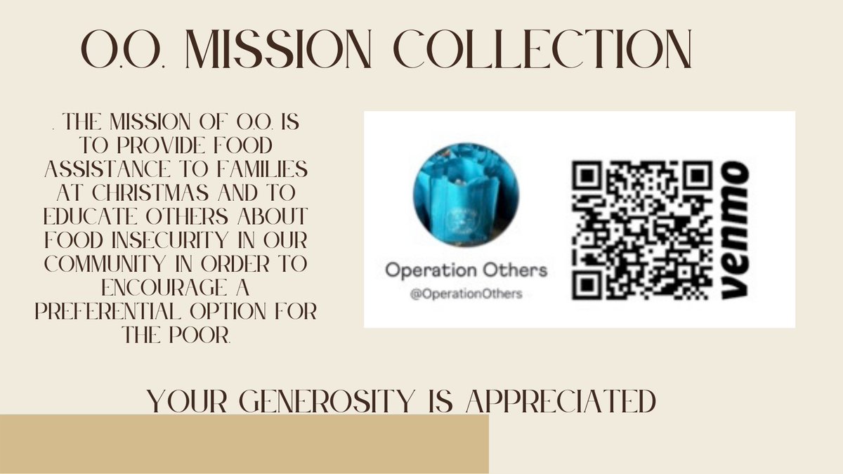 OperationOthers's tweet image. Today is our first mission collection of the year.  We plan to deliver food to over 1200 local families this Christmas Season.  Your generous donation will be used to supplement our collected food with fresh produce, milk, and bread.