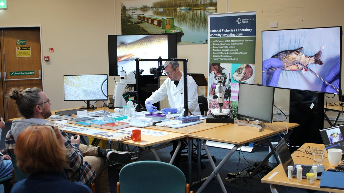 This weekend we hosted @IFMFish2 for the IFM Diploma course and showcased what we do in the lab, as well as a fish dissection! A wonderful weekend sharing and learning about fish health with keen fish enthusiasts! #FishHealth