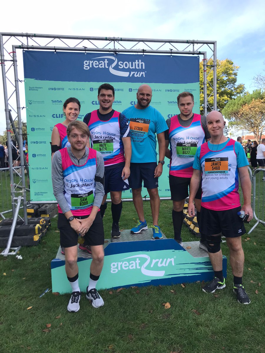 We also had staff members Sam, Pete, Marti, Amy, Andy and James take part yesterday's #GreatSouthRun in aid of <a href="/naomiandjack/">Naomi House & Jacksplace</a> - they raised a whopping £1,431! WOW! 🤩 #MedalMonday