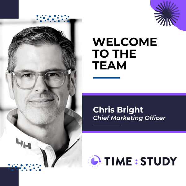 timestudy's tweet image. We are pleased to welcome Chris Bright to our growing team as CMO. Chris is a successful entrepreneur &amp;amp; social advocate with more than 25 years of experience working with technology start-ups, recently serving as co-founder of Zapproved. Big Welcome Chris! #FirstDay