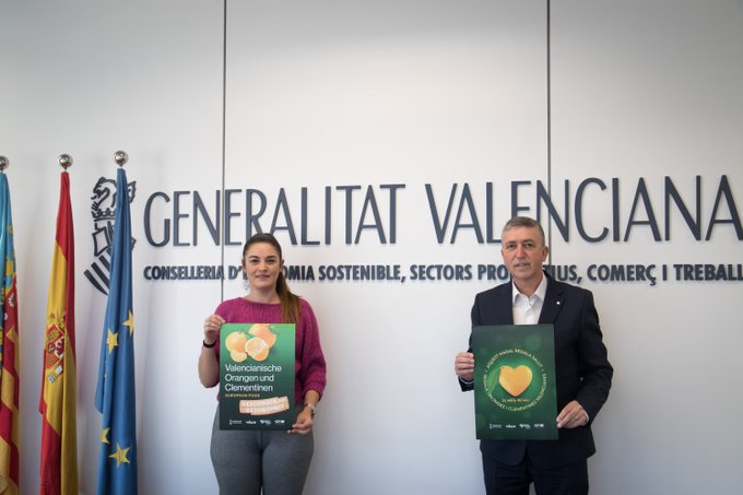 Felicitem 👏 a la @GVAagroambient i @GVAeconomia per la nova campanya promoció 🍊a Alemanya i el Regne Unit, dos nostres mercats estratègics. Cal reconèixer qualitat, sabor, màximes garanties sostenibilitat i seguretat alimentària. A vore si el @mapagob s'anima a fer-ne també