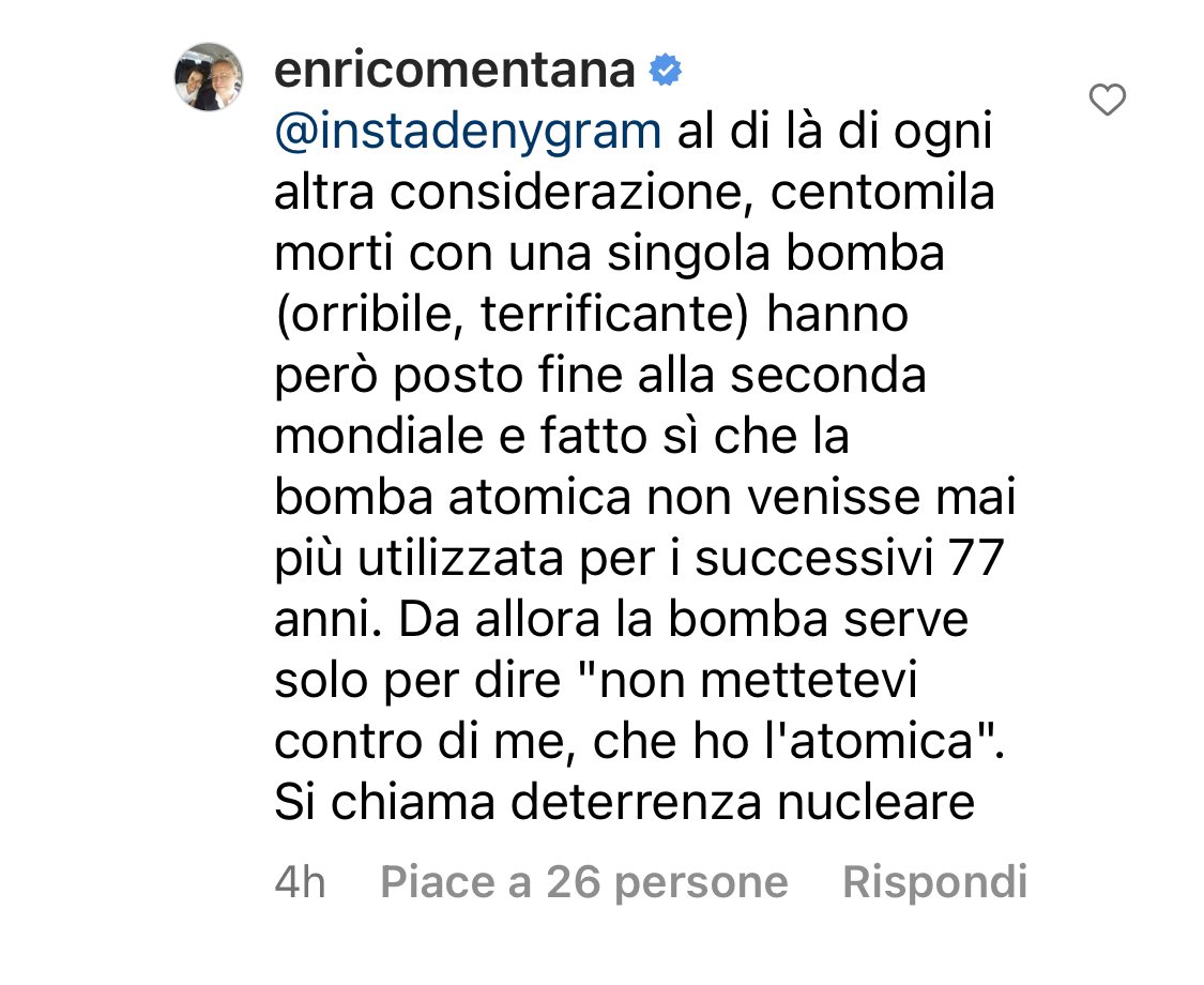 Con l’età purtroppo si perde equilibrio. E si sparano idiozie a raffica.