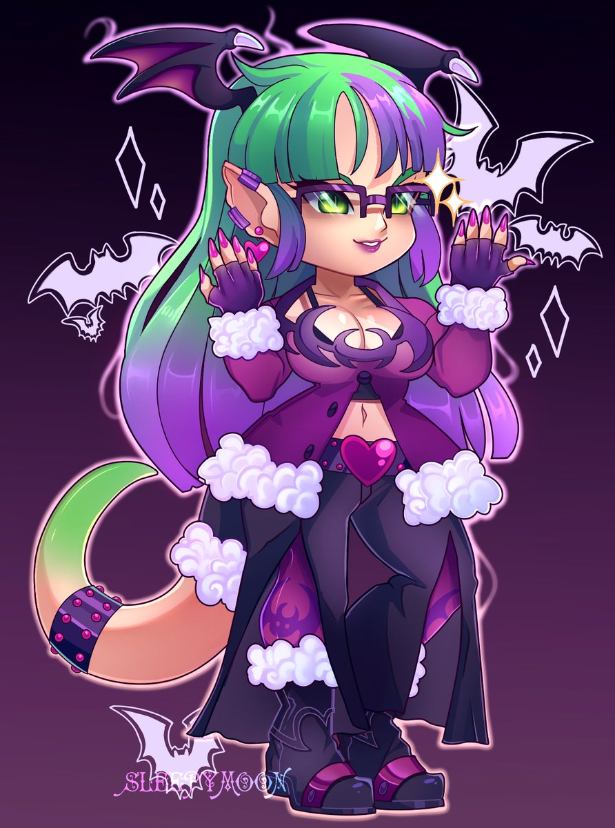 AnyCoronel20's tweet photo. Commission I finished yesterday for @AuraNova26 

Thanks for commission me ✨️💖

#morriganaensland #fanart #Darkstalkers #chibi https://t.co/wPtnyL0Pb6