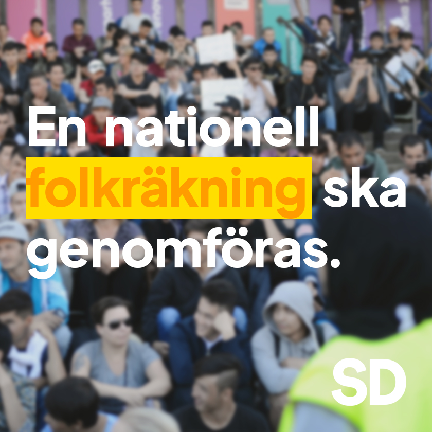 sdriks's tweet photo. En viktig del av Tidöavtalet. Den nya regeringen kommer att göra det den förra vägrade och genomföra den nationella folkräkningen. https://t.co/qzlhh5Ehzk
