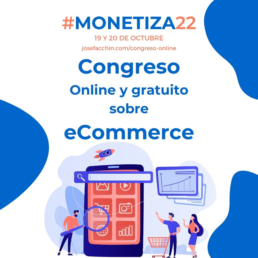 💥 Llega #MONETIZA22‼️ <a href="/Web_escuela/">Webescuela</a> <a href="/facchinjose/">José Facchin</a> 

Participa en vivo de 2 días de formación de alto nivel, en la 7º edición de uno de los mejores congresos Online y gratuitos de Marketing digital para #eCommerce 
Apúntate > josefacchin.com/congreso-onlin…