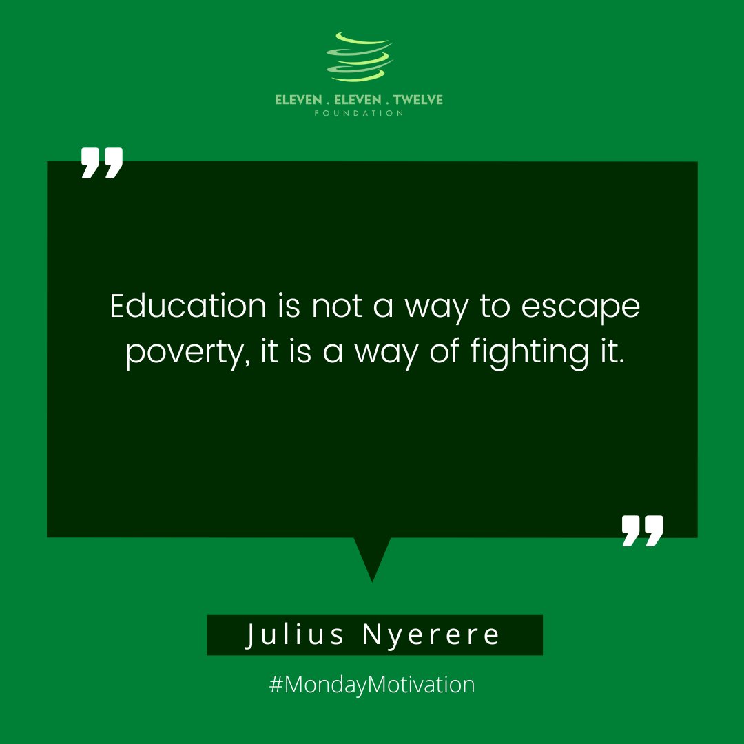 eet_foundation's tweet photo. Not every educated person is rich but every educated individual is capable of keeping themselves out of poverty.
.
.
.
#Mondayvibes
#Mondaythoughs
#Mondaymotivation https://t.co/8CAePdamcm