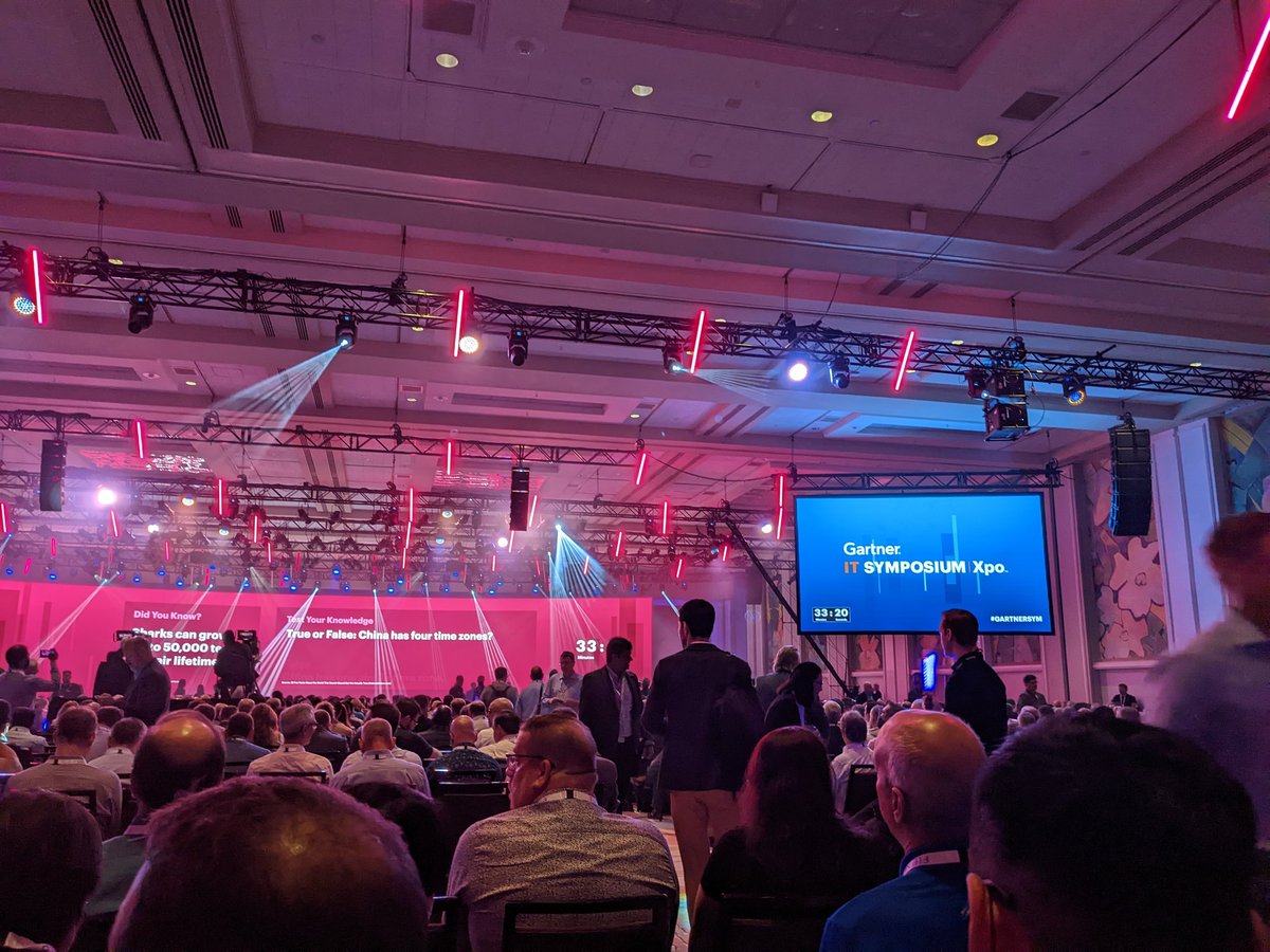 sidfernan's tweet photo. Time to get excited about all things IT.. awesome to be back in person #GartnerSYM https://t.co/jLUxcn0fla